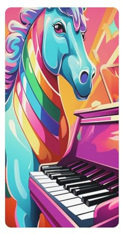 MúSica De Unicornio De Dibujos Animados Sábana de Cuna para Niños Pequeños,Sábanas de Algodón Suave para Bebés Aptas para Colchón Corralito