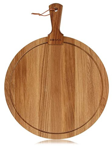 Boska Servierbrett rund Friends L, Käsebrett Eiche, Durchmesser 402 mm