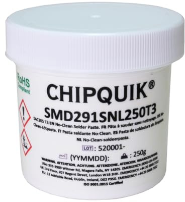 Chip Quik Pasta de soldadura en tarro 250g (T3) SAC305 no limpio