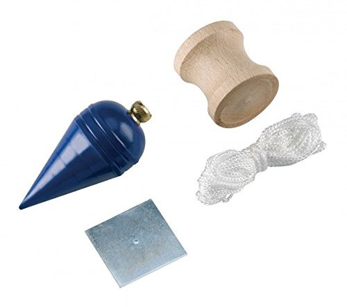 Ausonia - Piombo tornito conico completo di piastrina di controllo e filo 400 g