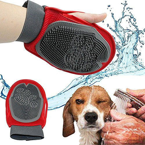 BPS® Massagehandschuh für Haustiere, Hunde und Katzen, Massagehandschuhe, Haarentfernung und Massagegerät