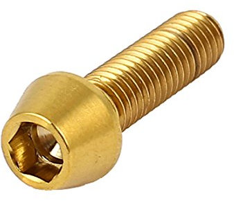 Aexit M5x18mm TC4 Titanium Hex Taper Head Bolts Front Derailleur Seat Post Fasteners (6a17aa900a7039c6f344f54a52246c7e)
