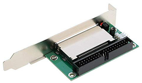 RETYLY 40-Pin Cf Compact Flash Card A 3.5 Ide Converter Adattatore Pci Bracket Back Panel