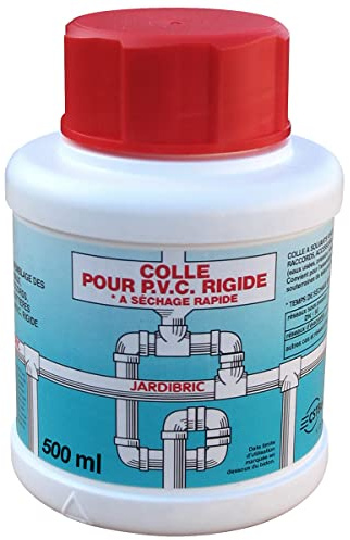 Pegamento de PVC para juntas de tuberías, racores, perfiles, 500 ml