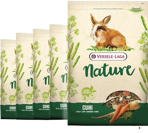 VERSELE-LAGA - Nature Cuni - Mélange Varié pour Lapins (Nains) Adultes - 5x700g