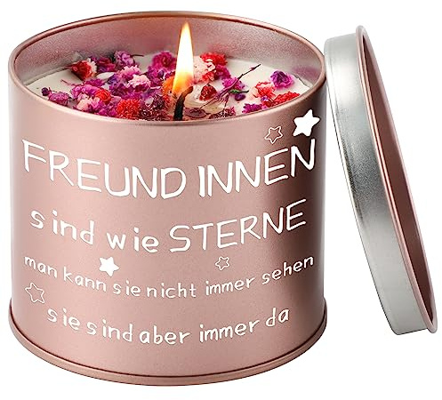 PRSTENLY Geschenk Freundin Geburtstag, 9OZ Lavendel Duftkerze | Beste Freundin Geschenke, Ideen Geschenke für Beste Freundin Freundschaft Freundinnen Geburtstag Weihnachten