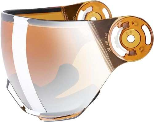 uvex Rocket Junior Ersatz-Visier (51-55 cm, 0001 Mirror Silver/lasergold li | te (S2))