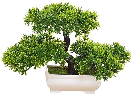 Künstlicher Bonsai Baum, Eingetopfte Japanische Kiefer, Garten Mittelstück, Tischdekoration, Realistische Kleine Kunstpflanzen, Künstliche Pflanze