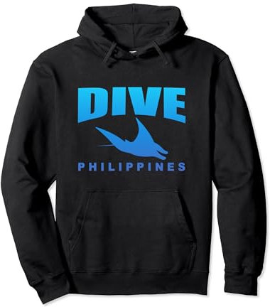 Tauchen auf den Philippinen, Tauchen auf den Philippinen (Blau) Pullover Hoodie