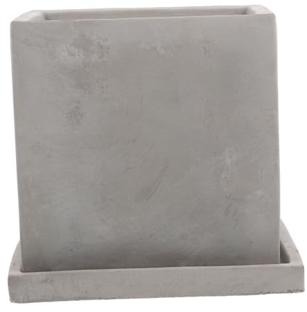 SEWOART Sukkulenten Blumentopf Ideen Zement Faux Bonsai Pflanzer Tablett für Balkon Garten und