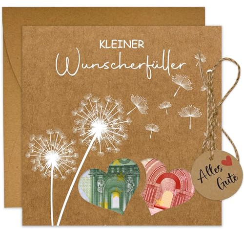 JOYEASE Wunscherfüller Geldgeschenke Verpackung mit Umschlägen Grußkarte, Lustige Geldgeschenke Geburtstag Jugendweihe Kommunion Konfirmation für Männer Frauen Mädchen Jungen