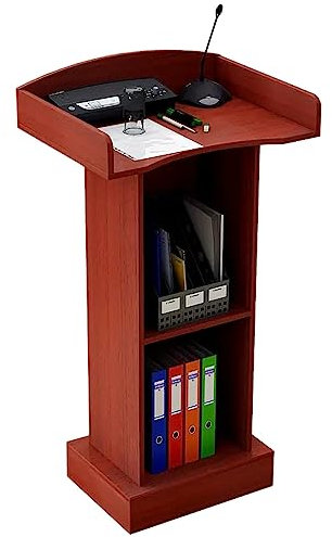 IUokLU Rednerpult-Podiumständer, Rednerpultständer für Podiumspräsentationen, Rednerpult-Podiumsplätze für Büros, Schulen, Kirchen, mit Lesefläche, Sprech- und Empfangstresen für Hochzeiten, Partys