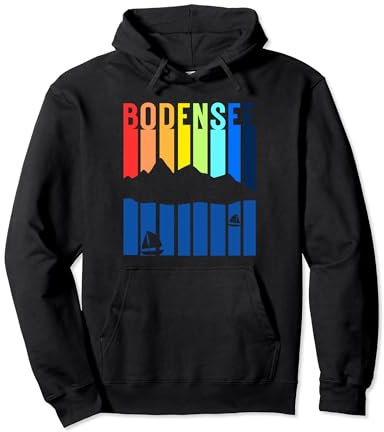 Bodensee Segelboot Berge Design Bodenseeregion Bodensee Pullover Hoodie