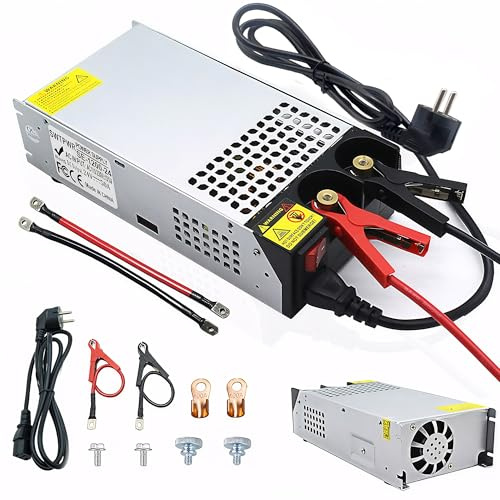 Actualizado AC a DC 24V 50A 1200W fuente de alimentación transformador interruptor 230V Industrial para la barra de luz LED CCTV Cámara Radios SMPS (DC24V-50A-1200W)