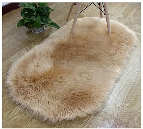 TMTGTS Tapis pour chambre à coucher - Doux et moelleux - En peau de mouton - Doux et moelleux - Carpet Flokati - Tapis de chambre à coucher - Moderne - Décoration de salon et de chambre à coucher (80
