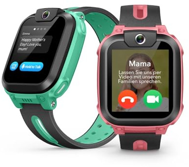 imoo Z1 Smartwatch Kinder mit GPS und Telefon,4G Videoanruf,IPX8 Rosa | Kids smartwatch mädchen,IPX8 Wasserdicht für Händewaschen,Klassenzimmer Modus,SOS,Fremdanruf-Sperre,Schrittzählerfunktion,SIM