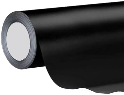 Neoxxim 22€/m² Autofolie Klebefolie – schwarz matt 35 cm x 152 cm selbstklebend flexibel blasenfrei mit Luftkanälen Zierstreifen Kantenschutz Folie Möbelfolie