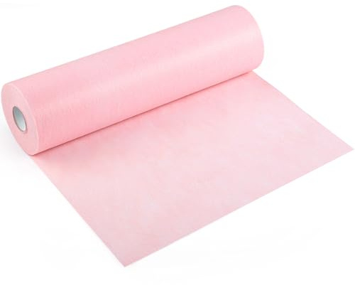 Vlies Tischläufer Rosa 30 cm x 30 m, Zuschneidbar für Kommunion & Hochzeit | Polyester-Vlies, 30 g/m², reißfest, frei zuschneidbar, für Tischdeko, Geschenkverpackung und DIY