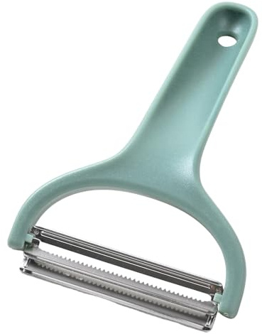 -Slicer Shredder, Cabbage Chopper | Non-Slip Handle Clip Slicer for Kitchen - Peach Pears Cucumber Chopper for Kitchen Fruit Cutter