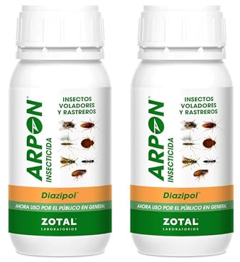 Zotal - Pack 2 Unidades de 250 ml - (500 ml en total) - Insecticida Insectos Voladores y Rastreros con Efecto Residual
