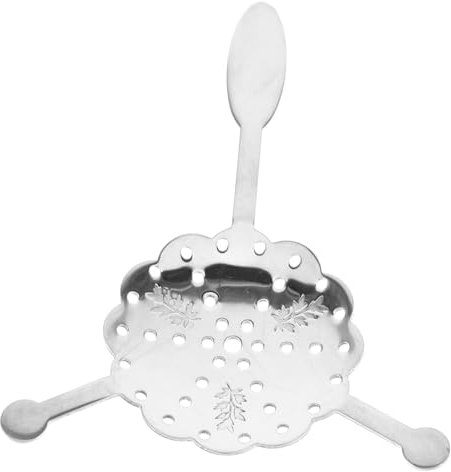 Ciieeo Stainless Steel Absinthe Spoon Serving Spoon for Bar Handheld Absinthe Dripper Hollow Design
