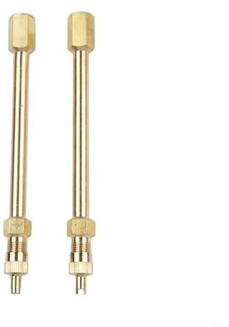 Besshepplo Set di 2 prolunghe per valvole Pneumatici, Adattatore per Ruota da 100 mm per Un gonfiaggio rapido e Sicuro degli Pneumatici su Tutti i Veicoli