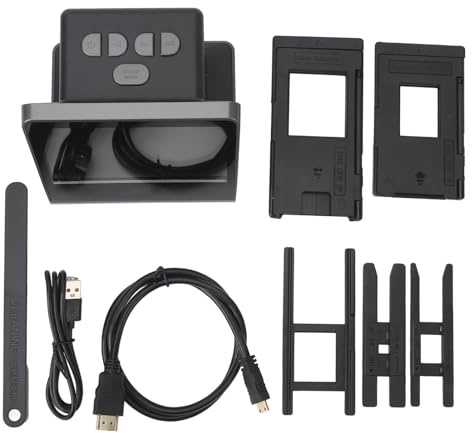 Jectse Film et Scanner de Films Haute Définition 48MP avec Un Grand Convertisseur de Boucle D'écran LCD à 5 Pouces pour Divers Formats de Mémoire 16 Go pour Un Usage Domestique