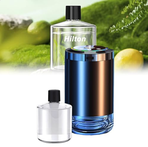 Tidevib Humidificateur de voiture et diffuseur d'aromathérapie avec 5 modes, 6 parfums, lumière LED et affichage numérique pour voiture, maison, bureau et chambre à coucher