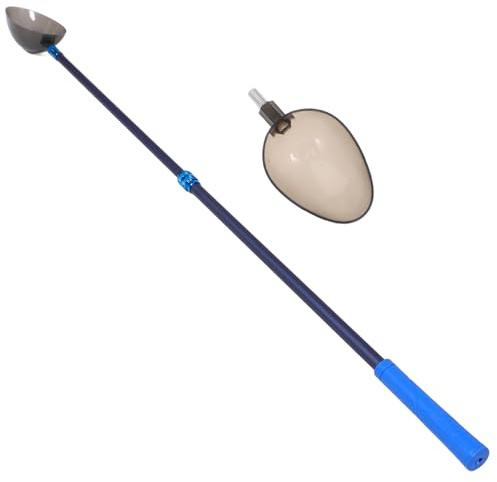 CONGARTENO Cuchara Lanzadora de Cebo Grande y Pequeña Varilla Manual Pala para Señuelos de Pesca Duradera Herramienta para Cebado Preciso Kit de Alimentación para Pesca al Aire Libre