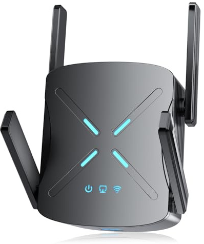 2026 WiFi Extender Signal Booster, 10X Faster WiFi 6 Extender, 18899 sq.ft. Internet Repeater for Home, Dual-Band Network Extender, Wireless Router Signal Amplifier w/Gigabit Ethernet Port, Easy Setup