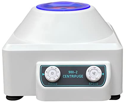 Mini centrifugeuse pour laboratoire et esthétique médicale 4000 tr/min 1080 x G Fonctionnement silencieux à seulement 47 dB Compact et portable avec deux rotors pour PCR et micro tubes Blanc