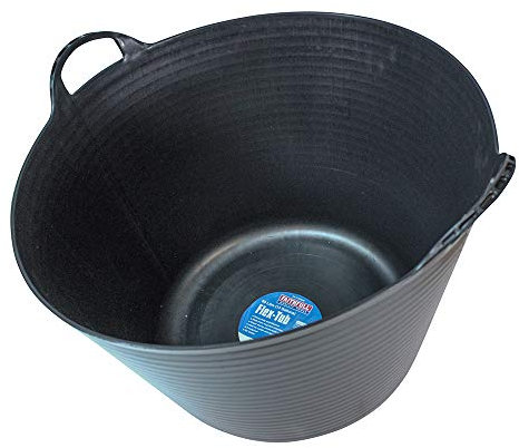 Faithfull FAIFLEX60B Black Polyethylene Flex Tub 60 Litre (13 gl) Capacity