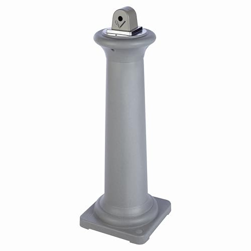 Rubbermaid Commercial Products FG9W3000SSTON markhållare toskansk rostfritt stål rökbehållare, 35,7 x 35,7 x 102,9 cm