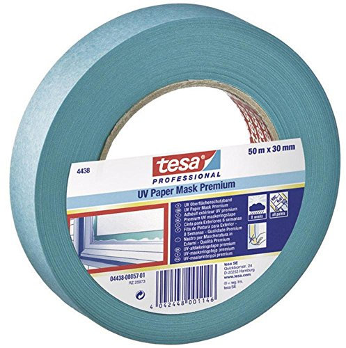 tesa tesakrepp® Klebeband UV-UV-Schutz (L x B) 50 m x 50 mm blau 4438 – 20 – 00 Inhalt: 1 Stück