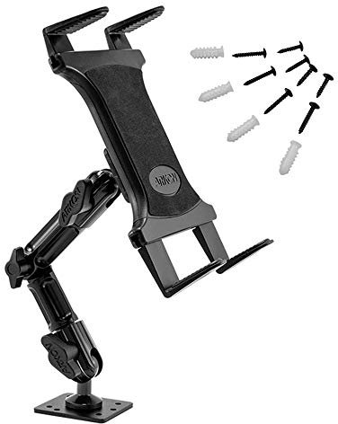ARKON Mounts - Soporte Resistente para Tablet | Base de Taladro Segura para Coches, Paredes y mesas | Brazo Ajustable Que Garantiza un posicionamiento Soporte y Soporte Universal para