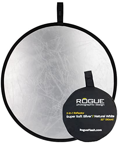 Rogue ExpoImaging 32-Inch 2-in-1 Super Soft Reflector - Silver/Natural White, 32 Inches, ROGUE32SW