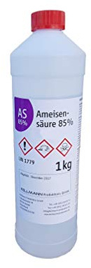 Ameisensäure 85% Technisch 1kg | Hochkonzentriert Reinigung Entkalkung Rost | Gewerbequalität Apisfarm