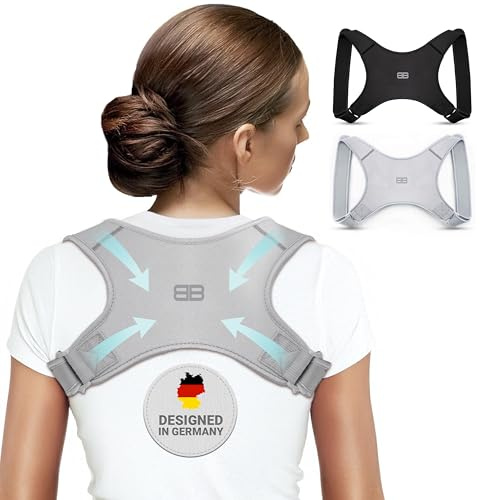 BACK BODYGUARD verstellbarer Körpergurt - atmungsaktives Neopren - Grau, L