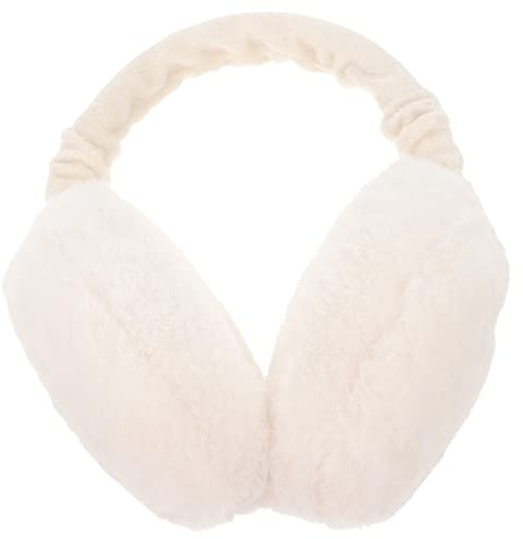 Healifty Winter Ear Muffs Unisex Earwarmer Outdoor Earmuffs for Sports Personal Care 1PC (White)