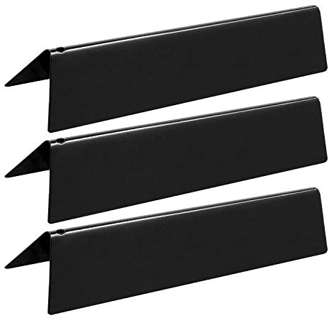 Unicook 38 cm Grill Flavorizer Bars Replacement Parts for Weber Spirit I & II 200 Series, Thick Porcelain Grill Heat Plate for Spirit E/S 210 and 220 Grills, Burner Covers 3 Pack | Heavy Duty Porcelain Grill Replacement Parts, Heat Plates Protect Burners & Distribute Heat Evenly, Extend Grill Life