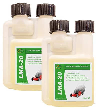 HYDRA LMA-20 100mlx2 Fuel Fit Petrol Injector Cleaner Additive & Stabiliser for all 2-Stroke and 4-Stroke Engines