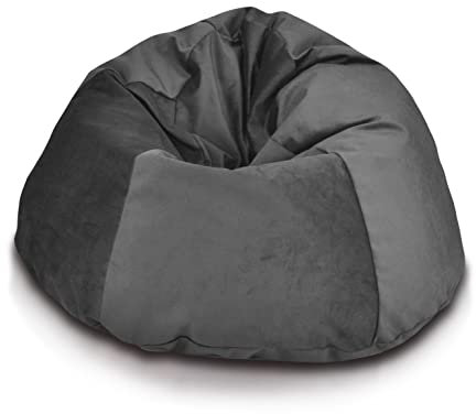 Ecopuf Relax | Sitzsack Abnehmbarer Bezug Maschinenwaschbar aus Mikrofaser Samt | Ideal für Gaming, Entspannen, Lesen | Sitzsack Sessel mit Polystyrol Füllung | Sitzsäcke für Erwachsene und Kinder