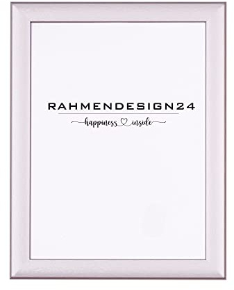 Rahmendesign24 Bilderrahmen Fiona 50x70 (POSTERFORMAT) Alu gebürstet Fotorahmen, Wechselrahmen, Posterrahmen, Puzzlerahmen