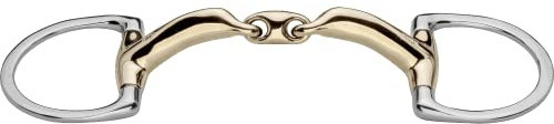 Sprenger novocontact Unterlegtrense mit kleinem D-förmigem Ring 14 mm doppelt gebrochen - Sensogan, 115 mm Weite