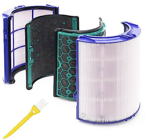 PRIMEBAG Filter passend für Dyson TP04 DP04 HP04 | Pure Cool, Pure Hot+Cool, Luftreiniger Heizlüfter Ersatzfilter, Glasfaser Aktivkohle, Ersetzt 969048-05 968707-08 968708-08