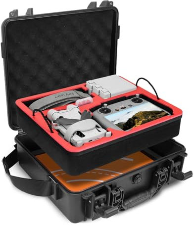 FPVtosky Tragetasche für DJI Mini 4 Pro/Mini 3, Zweilagig, Wasserdicht, Zubehör für RC/RC-N1