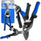 Lamiera Forbici Taglio a Destra 10'' Cesoie Taglierina Metallo Impugnatura Ergonomica Chiusura di Sicurezza Lattoniere Professionali Robustezza