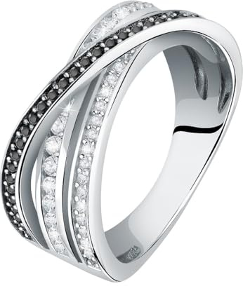 CHRIST Damen-Ring 925er Silber, recycelt Zirkonia