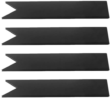 Barriera da giardino in metallo – 4 pezzi barriera paesaggistica con pali da 15,2 cm, clip di collegamento in acciaio per prato | robusto bordo in metallo per un efficace design di giardini e