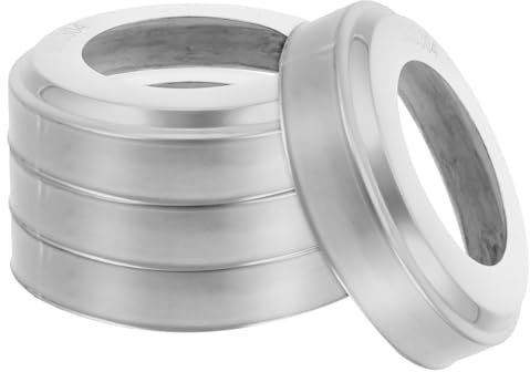OFFSCH 4pièces Caches Acier Inoxydable pour Escaliers De Piscine Anneaux Et Plaques pour Garde-Corps De Piscine Enterrés Et Spas Protection Et Résistante